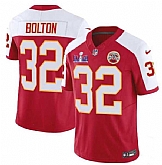 Men & Women & Youth Kansas City Chiefs #32 Nick Bolton Red White 2024 F.U.S.E. Super Bowl LVIII Patch Vapor Untouchable Limited Jersey,baseball caps,new era cap wholesale,wholesale hats